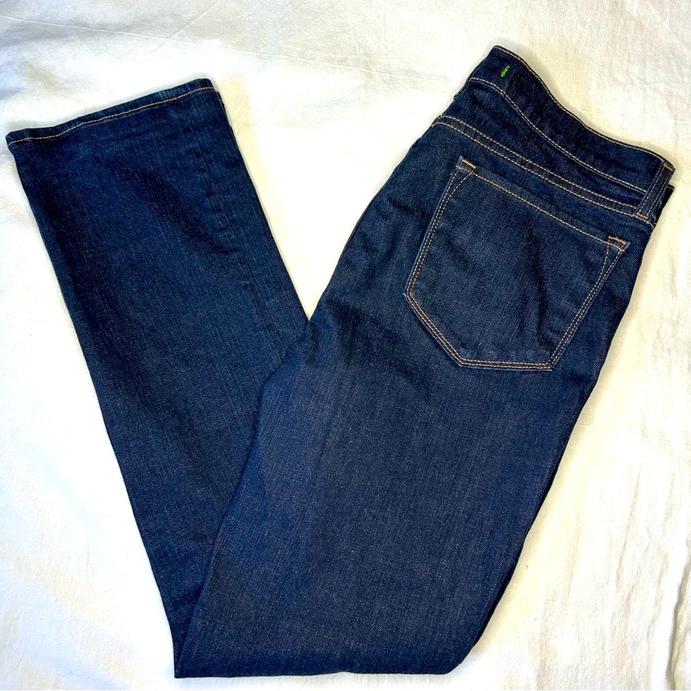 J Brand low rise straight leg denim jeans